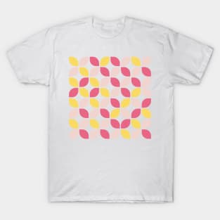 60s Vibe Leaf Pattern T-Shirt